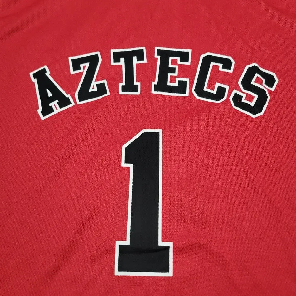 San Diego State Aztecs Jersey Mens Large Red Black 1 SGA Basketball Tank Shirt